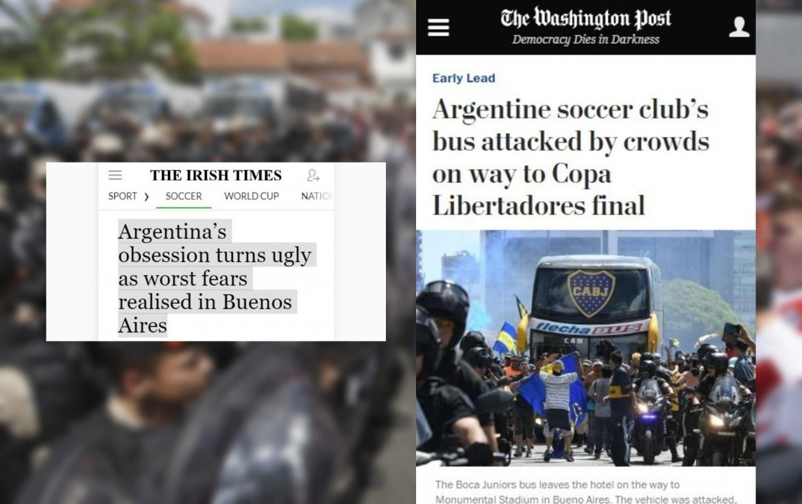 Superfinal de Libertadores postergada: el escándalo visto por los medios del mundo