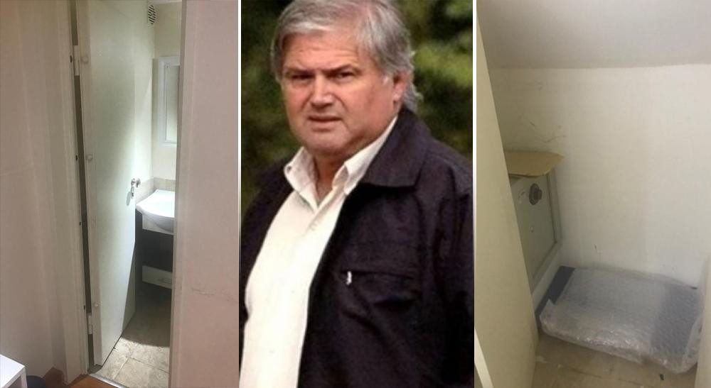 Daniel Muñoz, secretario de los Kirchner, bóveda camuflada como baño, Corrupción K
