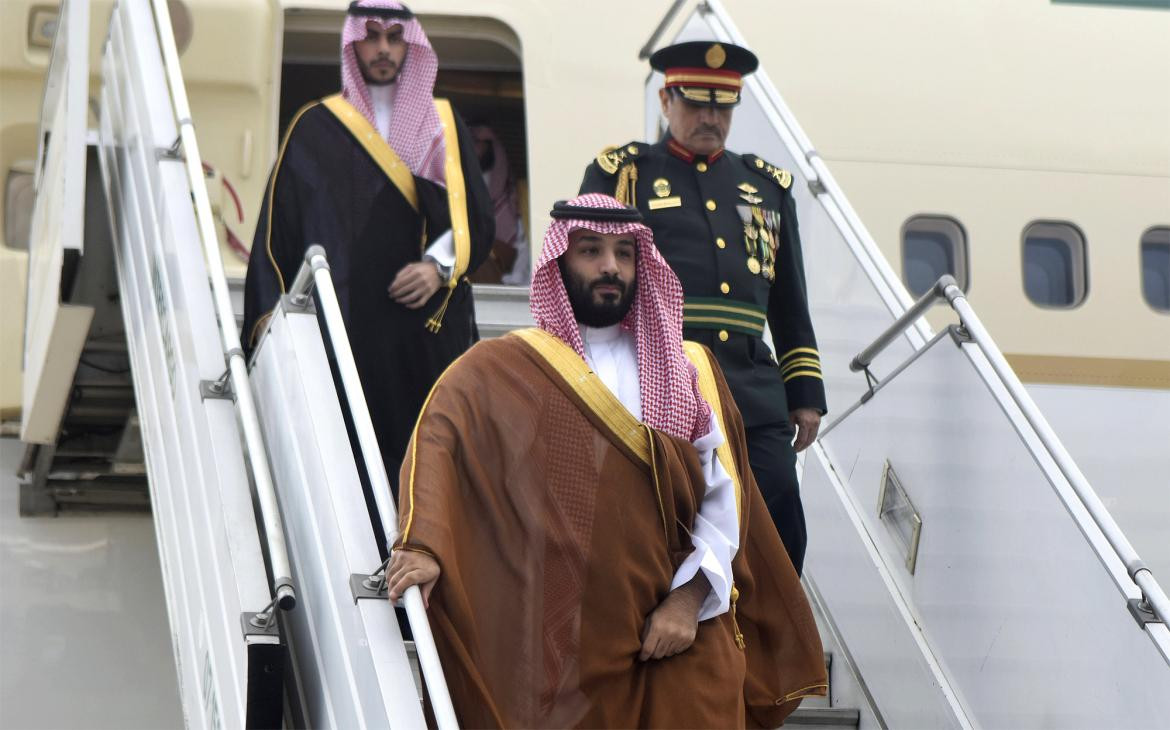 Arribo al país para la Cumbre del G20 de Mohamed bin Salman, príncipe saudí, NA
