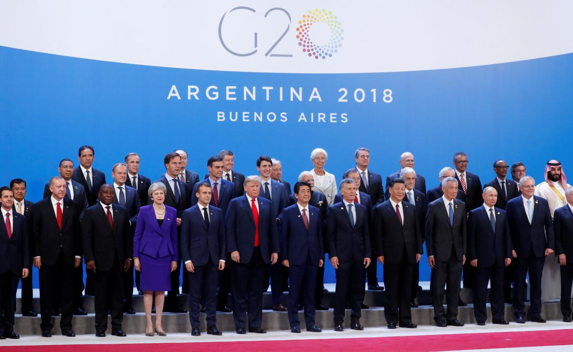Foto de mandatarios en la Cumbre del G20 (Reuters)