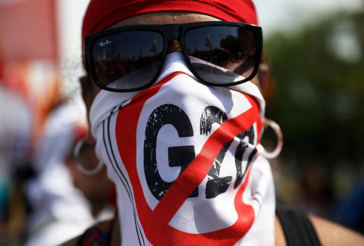 Marcha anticumbre G20 - Foto Reuters