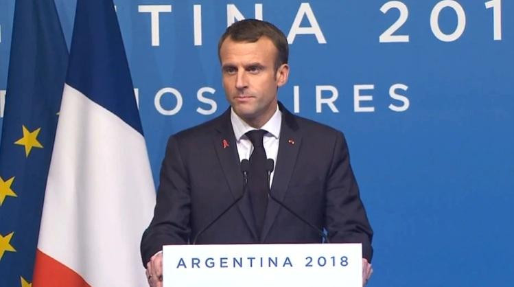 Conferencia de prensa de Emmanuel Macron en cierre del G20