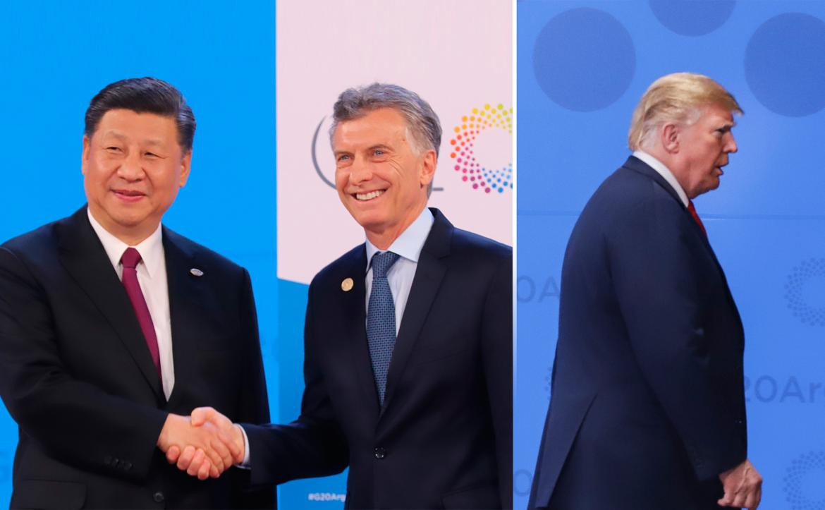 Macri, Xi Jinping, Trump