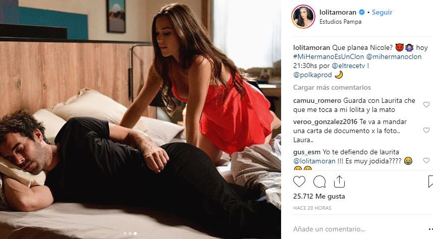 Lola Morán, Instagram, Nicolás Cabré