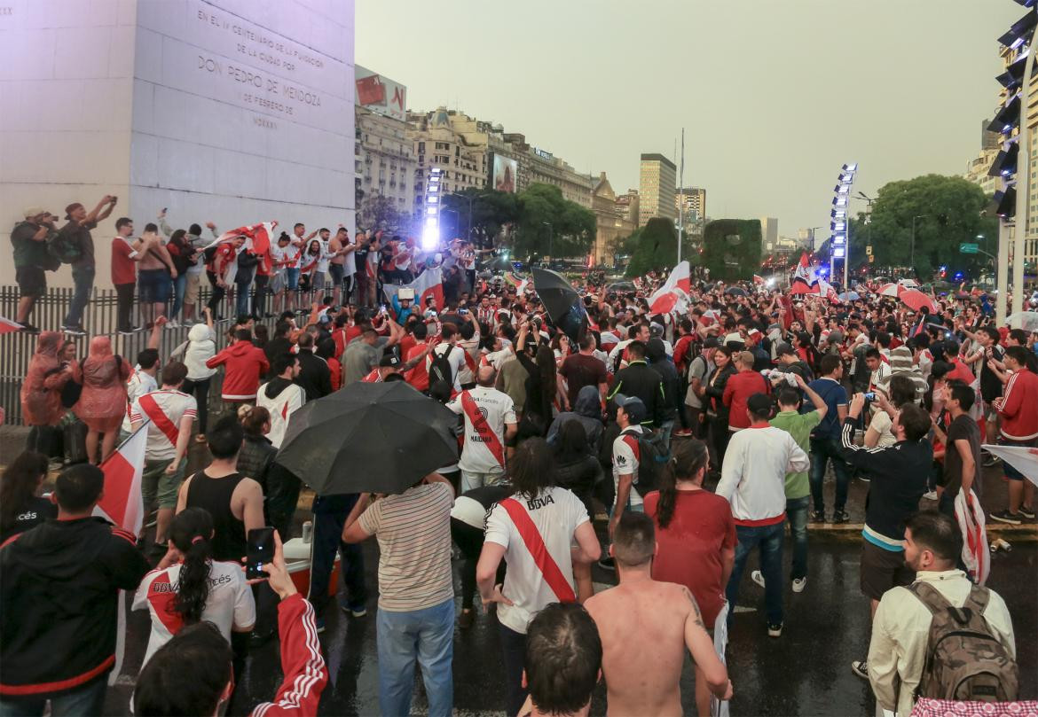 El Obelisco de rojo y blanco, los festejos de River Campeón de la Libertadores