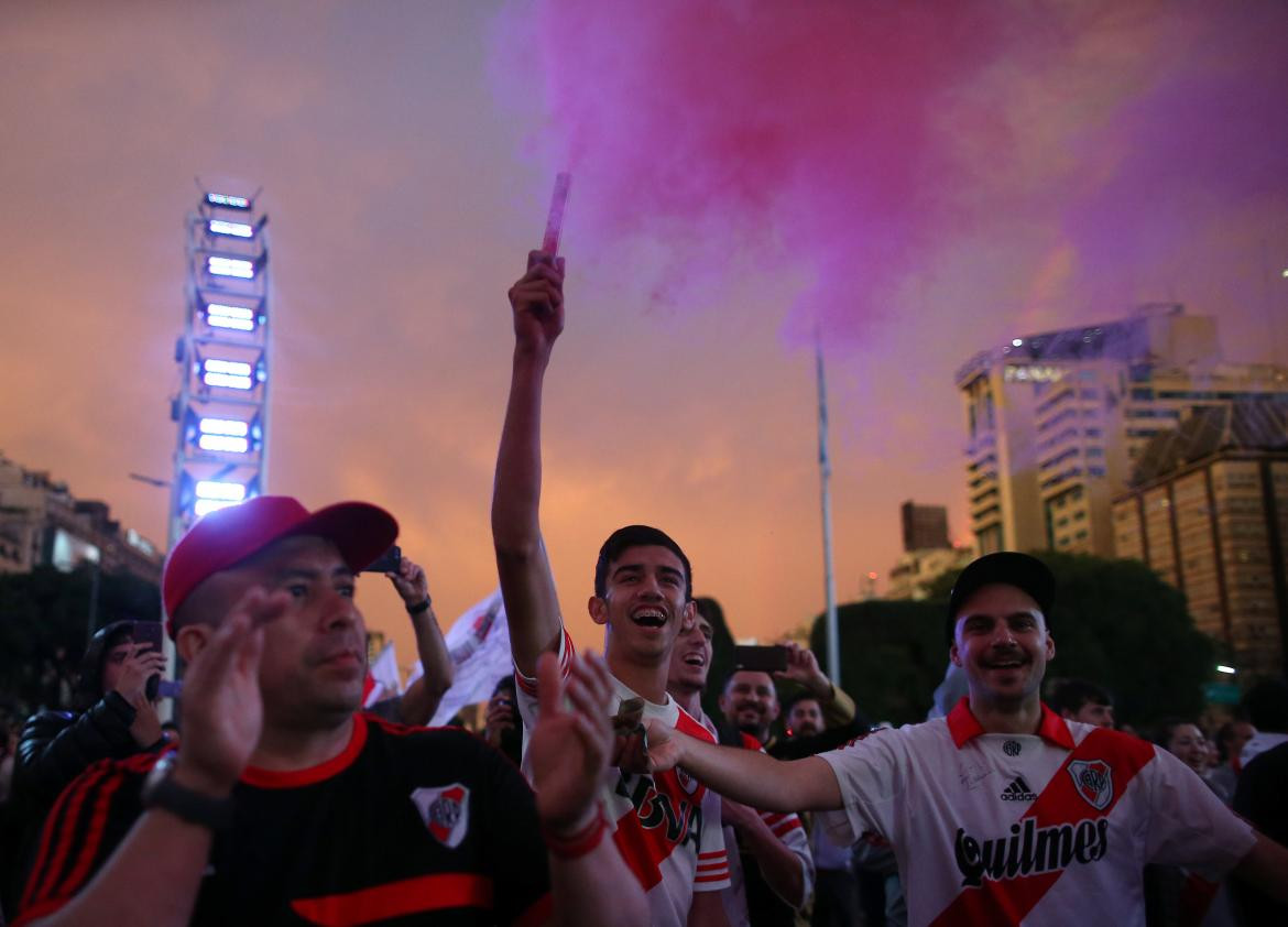 River, festejos en el Obelisco, Libertadores 2018, Reuters