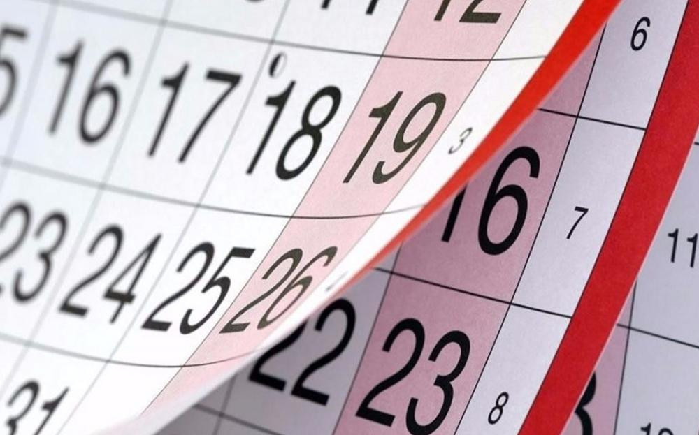 Almanaque, calendario, feriados