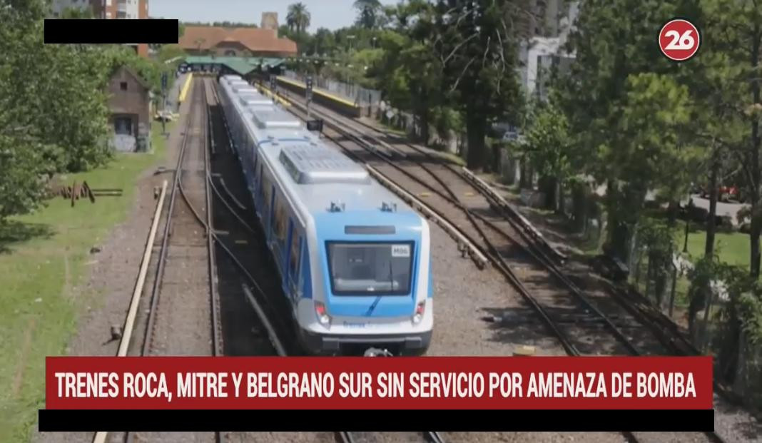 Amenaza de bomba - Trenes Roca, Mitre y Belgrano