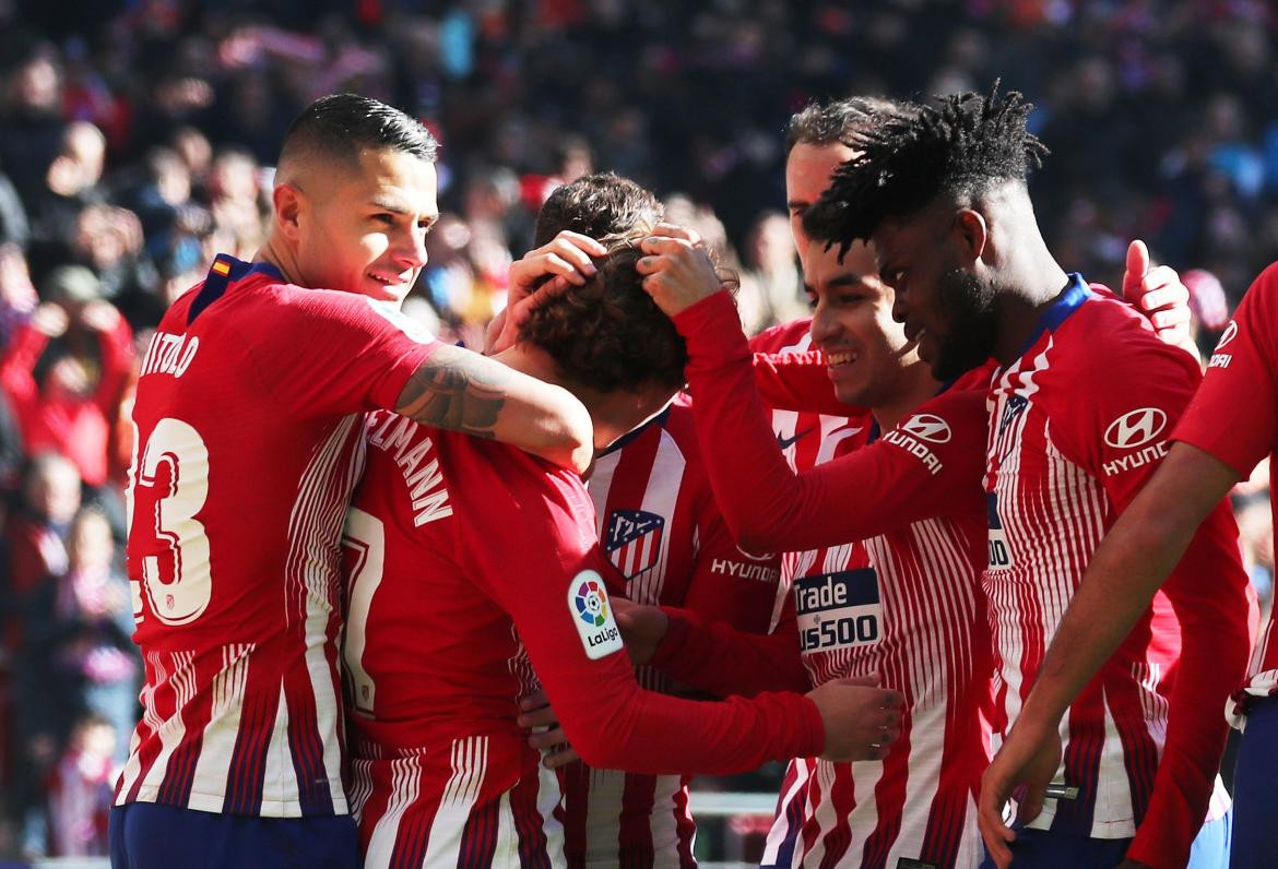 Festejo del Atlético Madrid (Reuters)