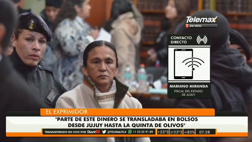 Milagro Sala condena - Fiscal denunciante en Radio Latina