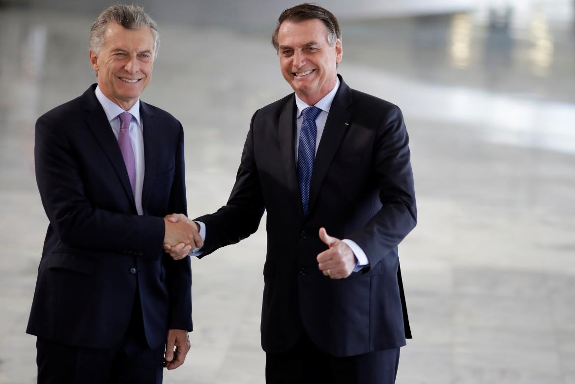 Mauricio Macri y Jair Bolsonaro (Reuters)