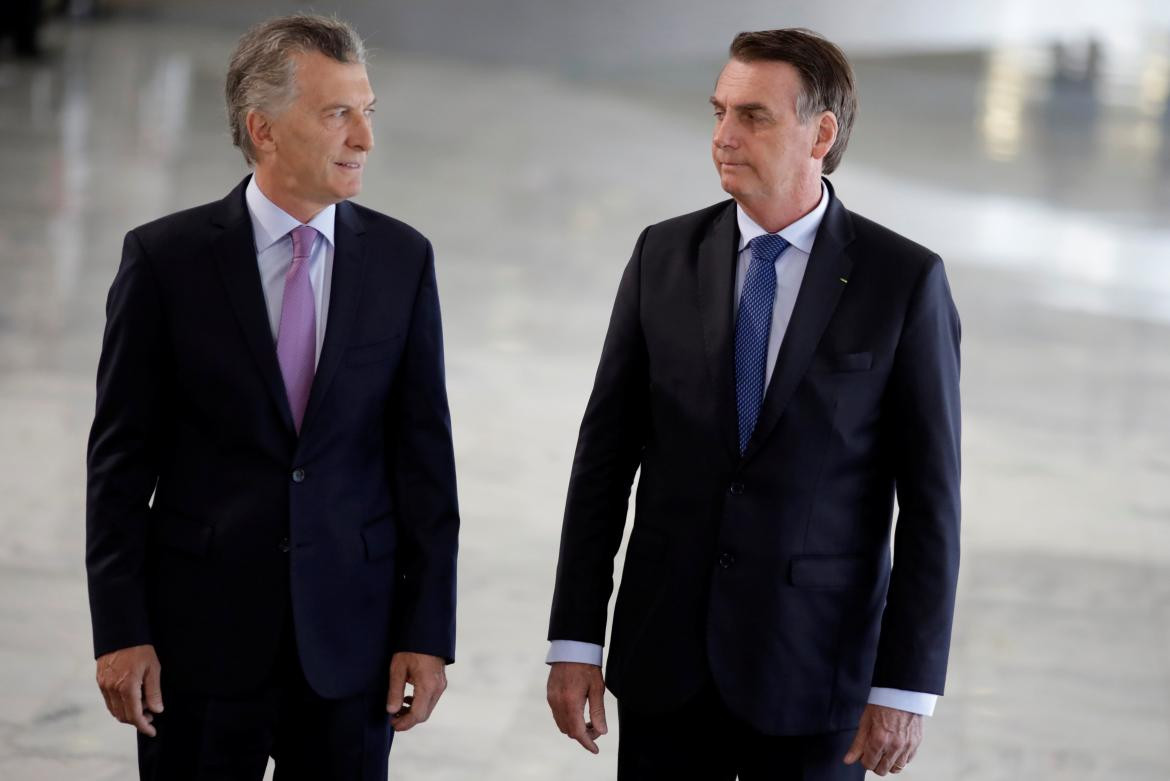 Mauricio Macri y Jair Bolsonaro (Reuters)