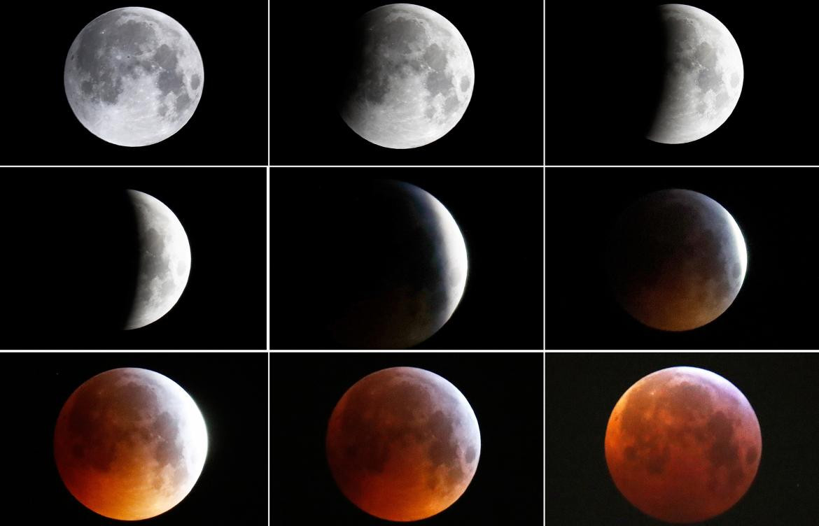 Super Luna de Sangre - Fases de la Luna (Reuters)