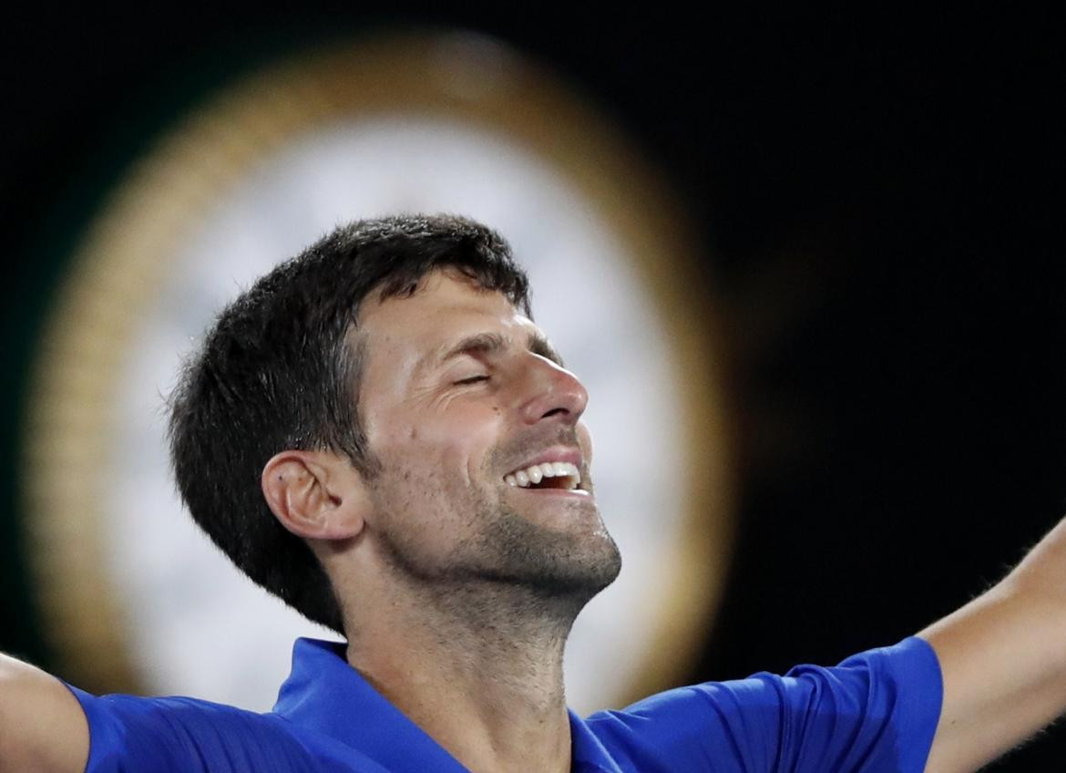 Novak Djokovic en la final de Australian Open 2019 (Reuters)