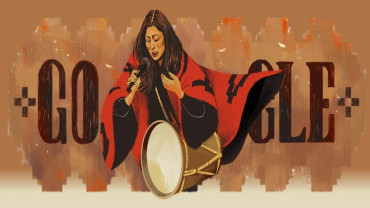Google homenajea a Mercedes Sosa con un Doodle en todo el mundo