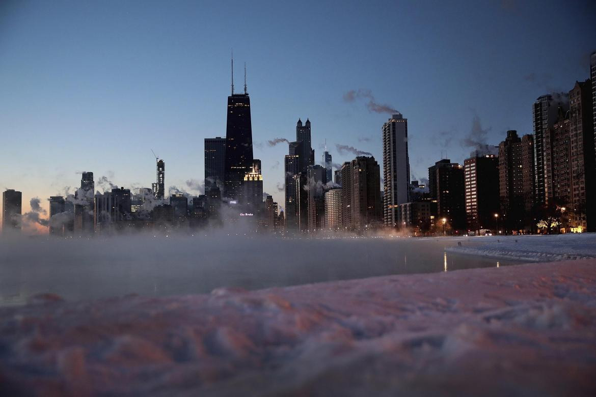Ola de frío en Chicago, Estados Unidos (NA)