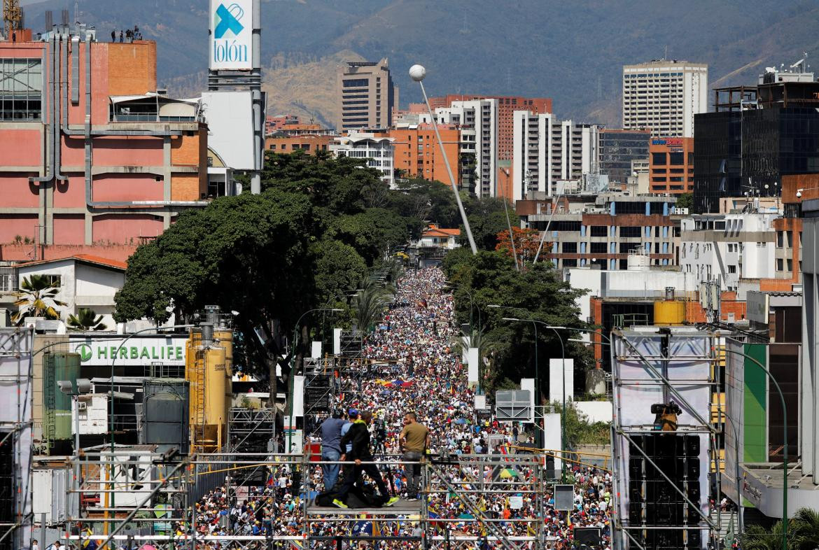 Marcha contra Maduro en Venezuela - Reuters