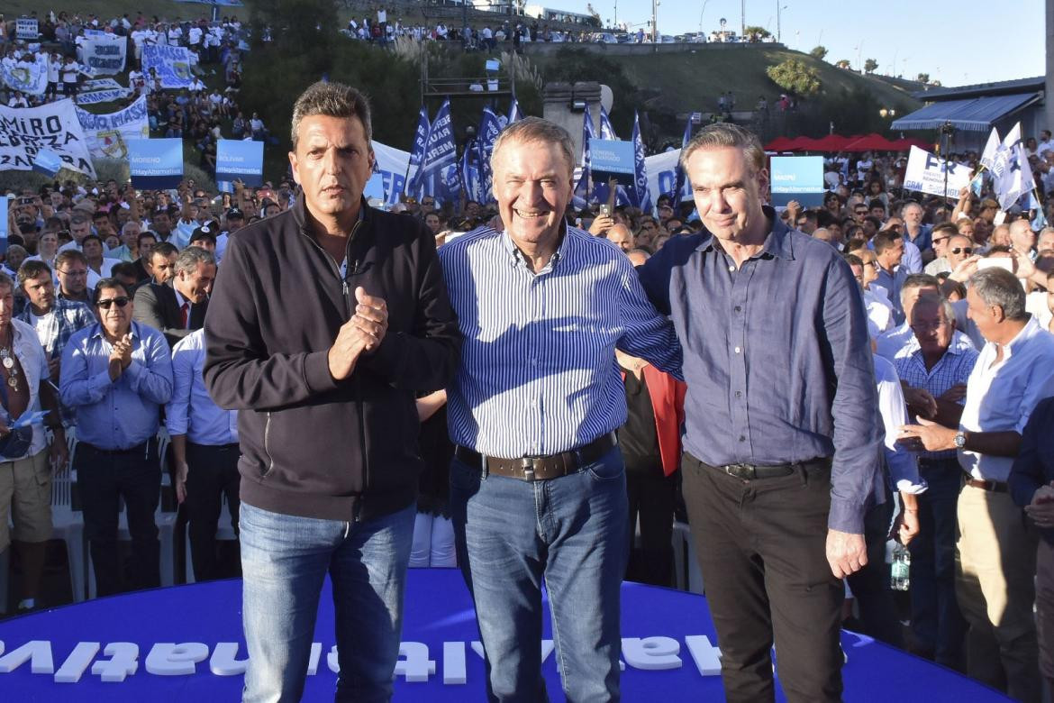 Lanzamiento de Alternativa Federal en Mar del Plata, Sergio Massa, Miguel Ángel Pichetto, Juan Schiaretti  NA