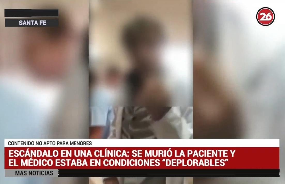 Médico que filmó a paciente en Santa Fe dio positivo de cocaína (Canal 26)