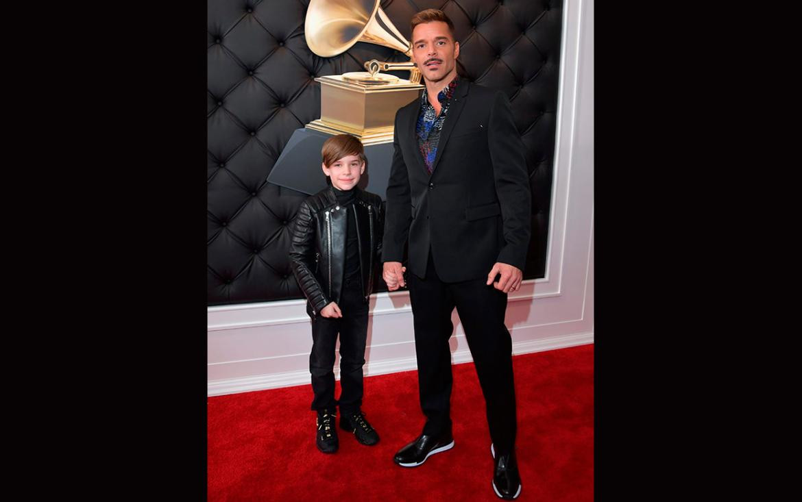 Ricky Martin y su hijo, Grammy 2019