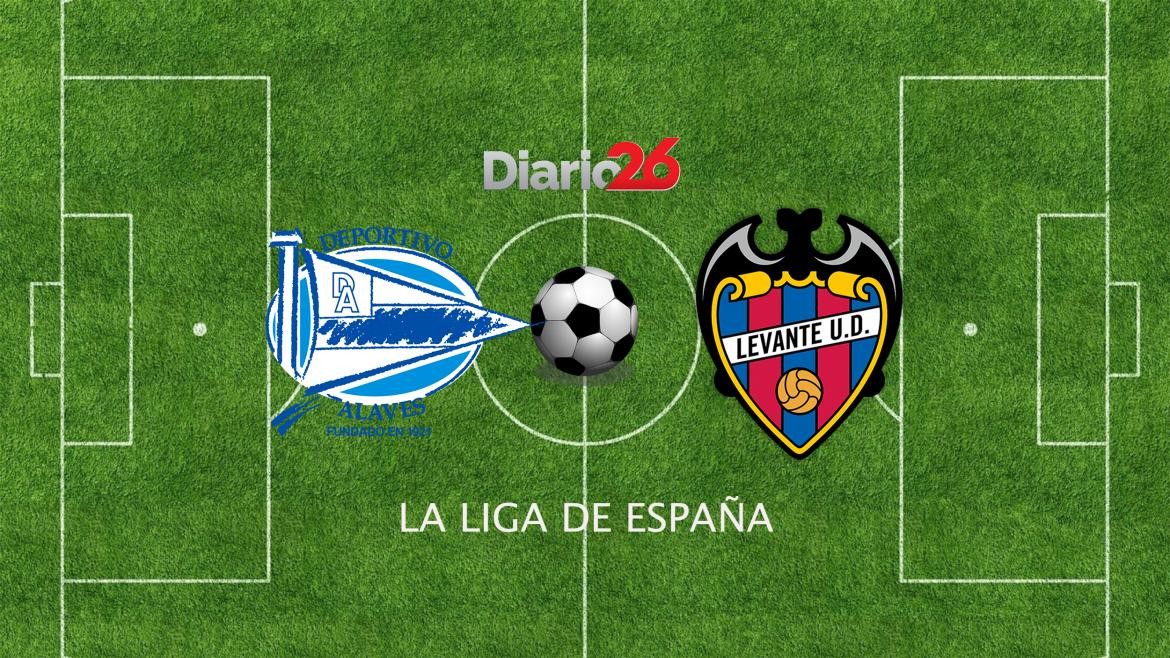 Liga de España: Levante, Deportivo Alavés, Diario 26