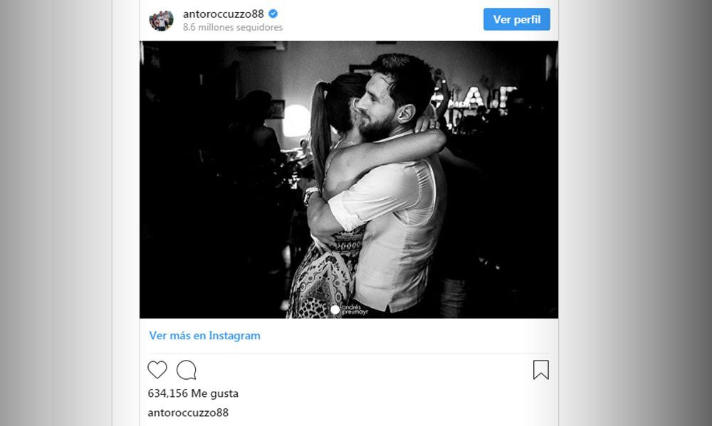 Antonela Roccuzzo enamorada en Instagram: mensaje de amor para Messi por San Valentín	