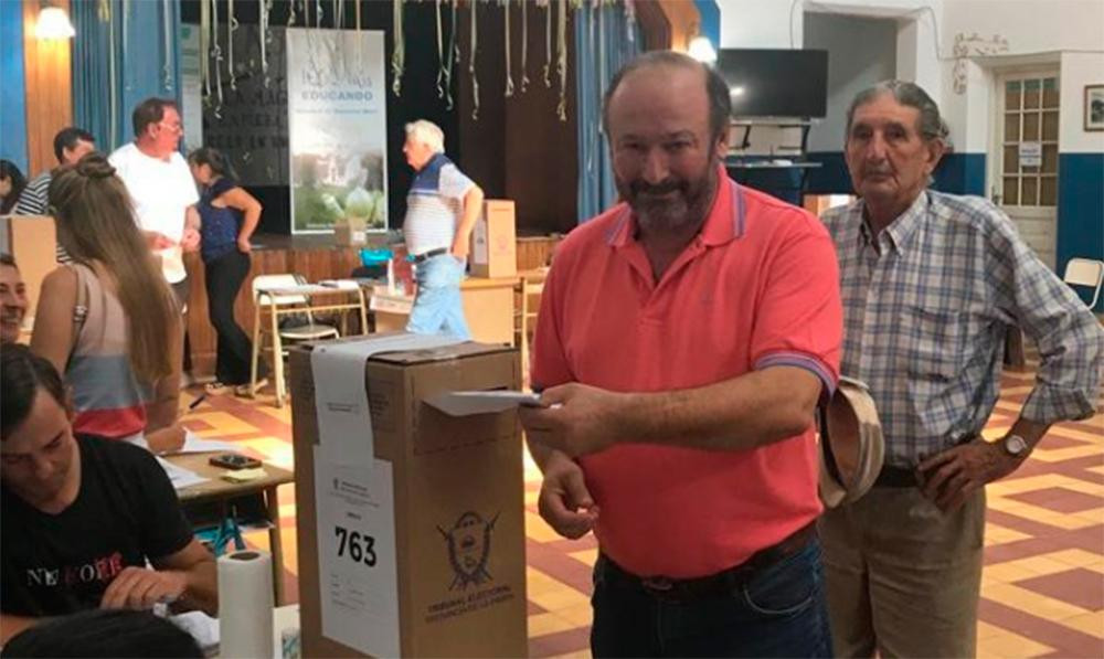 Elecciones en La Pampa, voto de Daniel Kroneberger