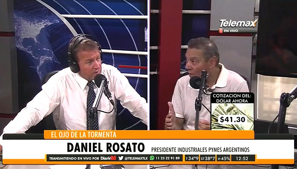Daniel Rosato, Presidente Industriales PYMES argentinos, economía argentina, Radio Latina