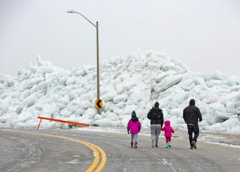 Tsunami de hielo en Estados Unidos y Canadá