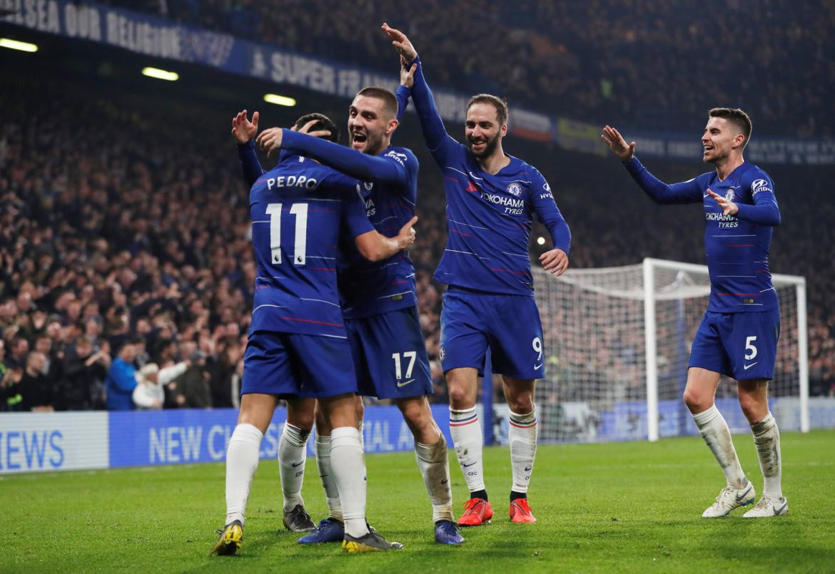 Chelsea vs. Tottenham, Premier League, fútbol inglés, Gonzalo Higuaín, Reuters