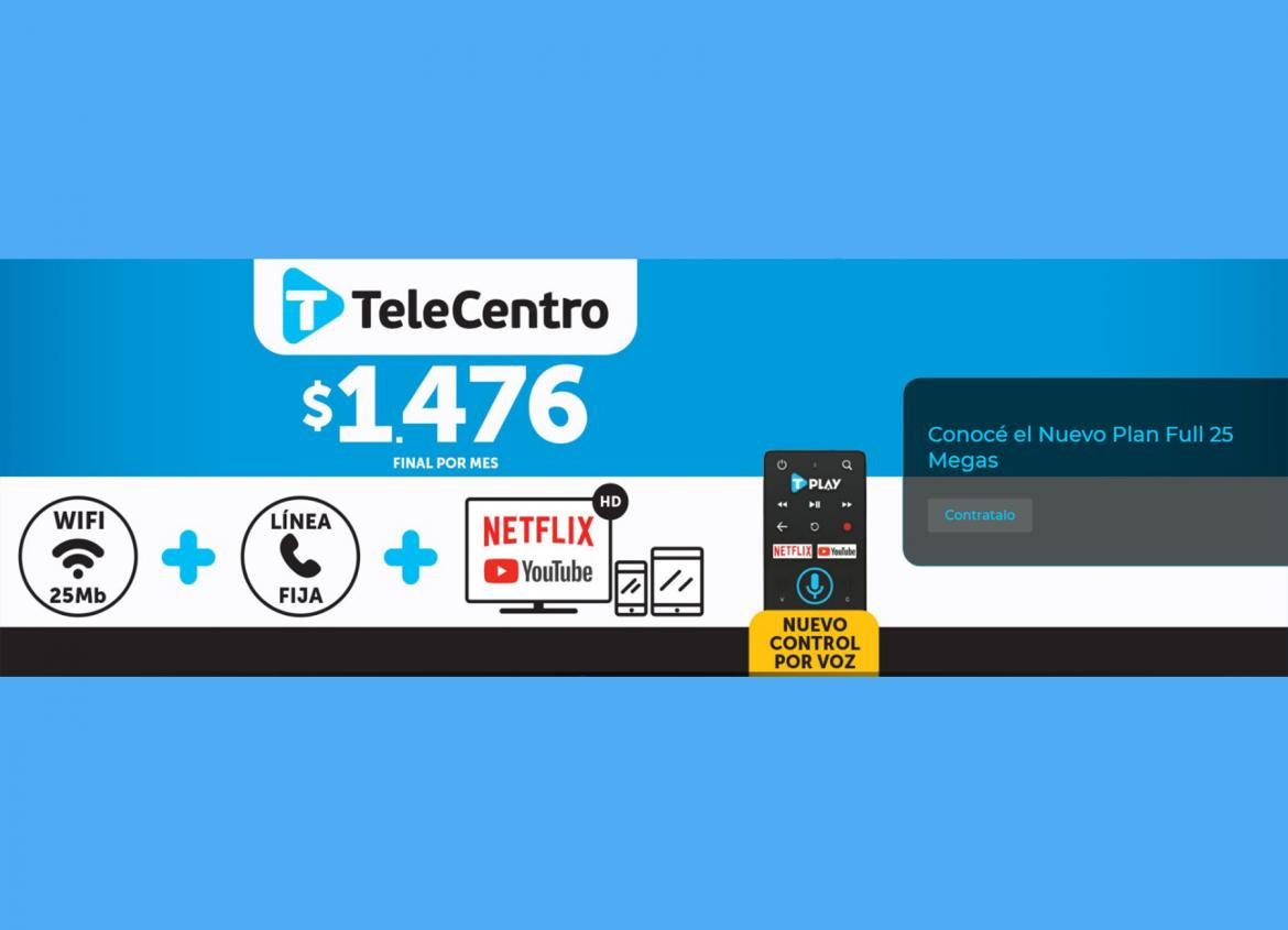 TeleCentro 25 megas	