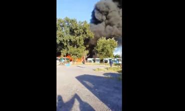 Monte Grande: se incendieraron 20 colectivos en la terminal