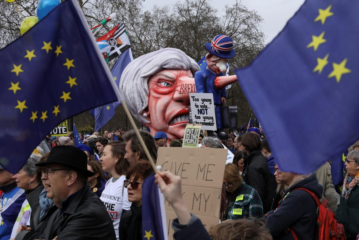 Brexit, protestas Reino Unido, Reuters