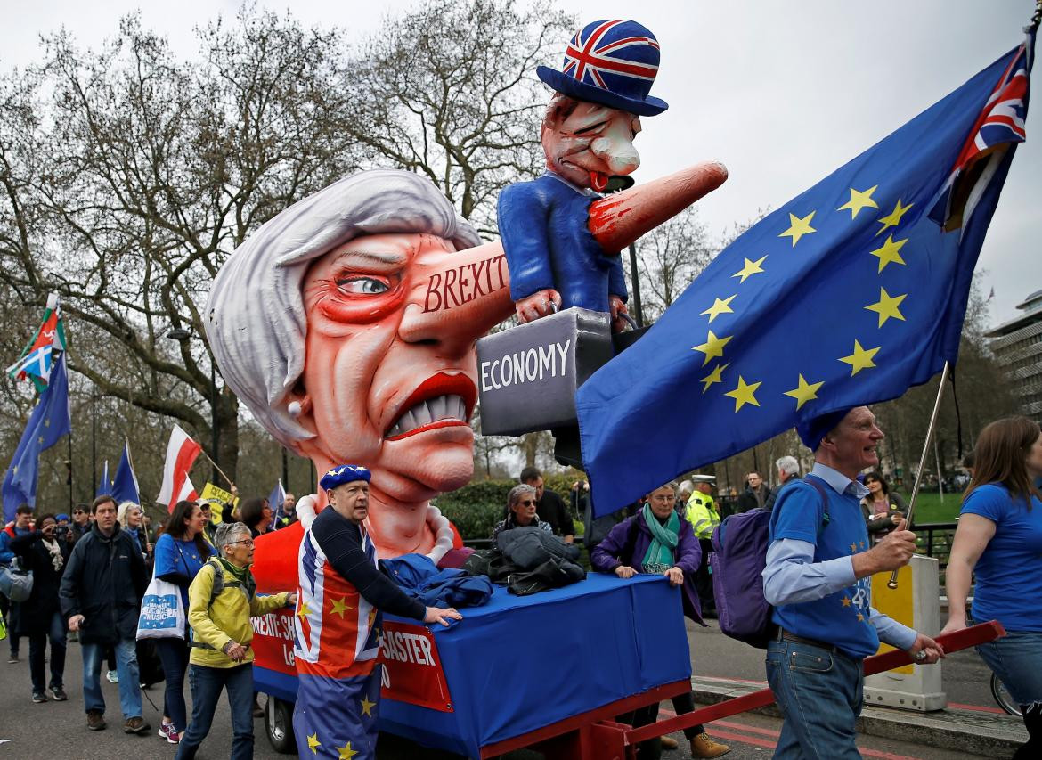 Brexit, protestas Reino Unido, Reuters