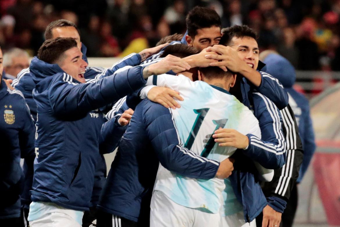 Amistoso internacional, Selección Argentina, gol de Angel Correa, fútbol, deportes, Reuters