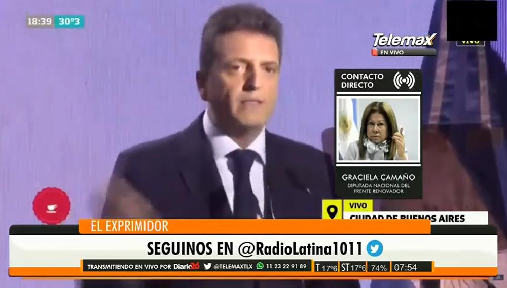 Graciela Camaño, lanzamiento de Sergio Massa, Alternativa Federal, Frente Renovador, política, Radio Latina