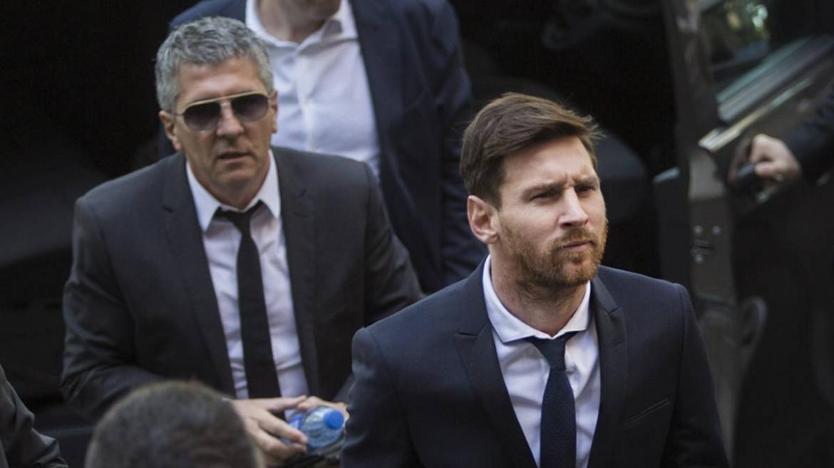 Lionel Messi y Jorge Messi, Reuters