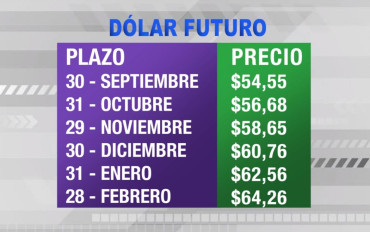 Dólar futuro hoy:  la divisa ya se vende a $60,76 para fines de 2019