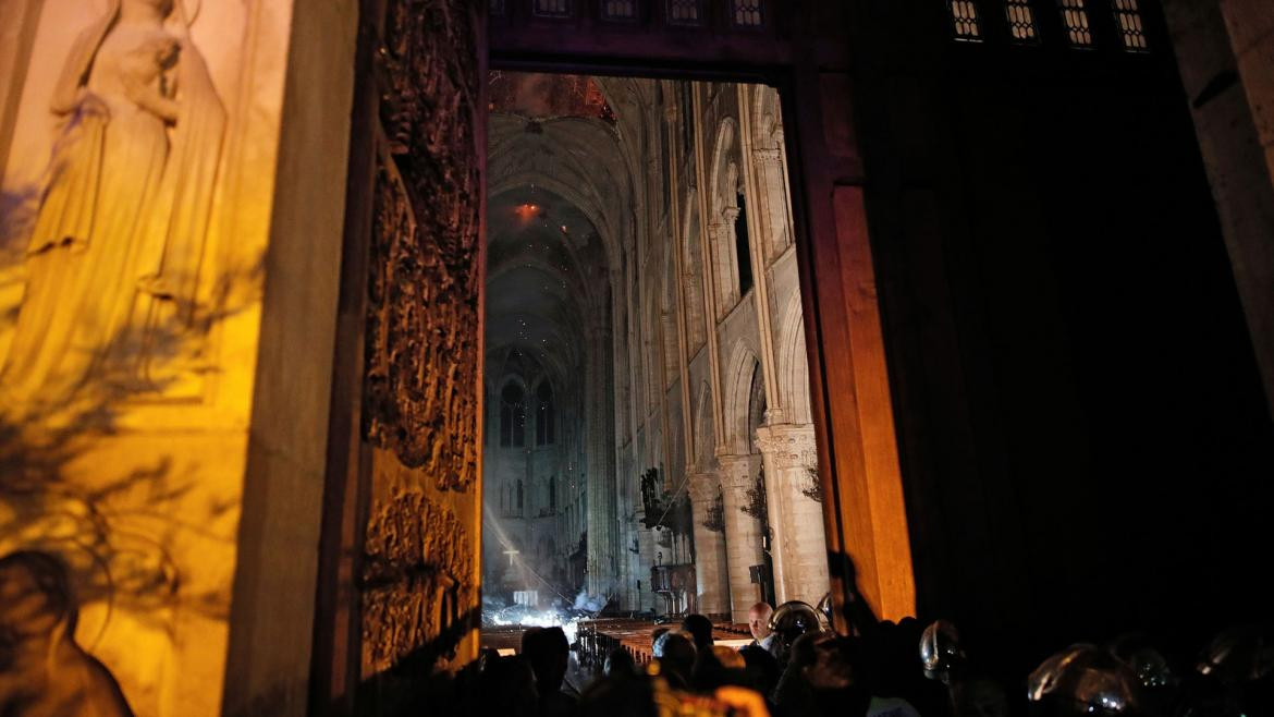 Catedral de Notre Dame por dentro tras el incendio