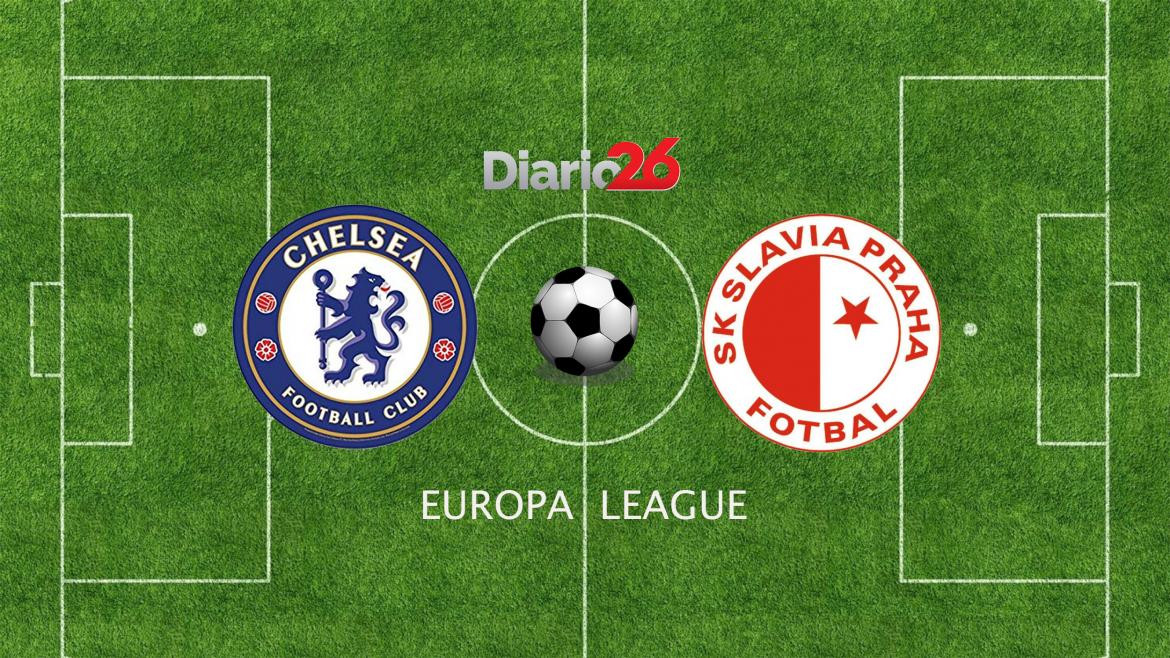 Europa League, Chelsea vs. Slavia, fútbol, deportes, Diario26	