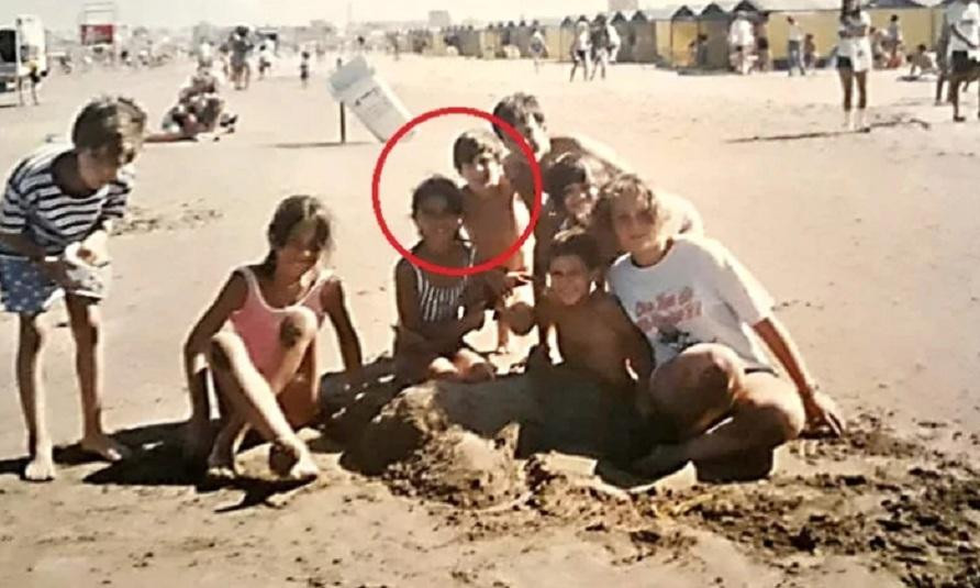Foto inédita de Lionel Messi y Antonela Roccuzzo en Mar del Plata cuando eran niños