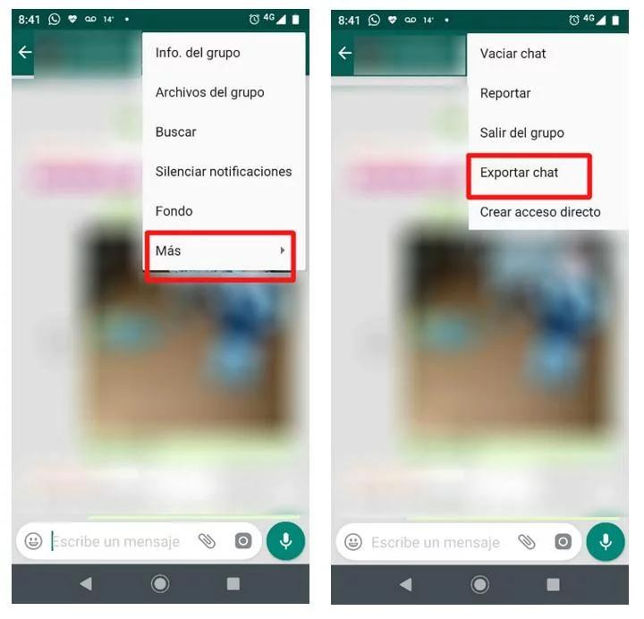 El truco de WhatsApp para enviar y guardar un chat completo