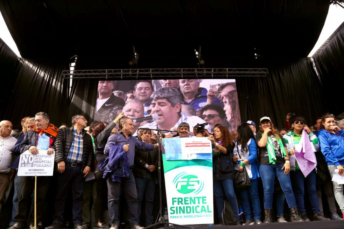 Paro General, gremios opositores contra el Gobierno, Pablo Moyano, NA