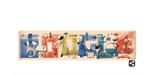 Google conmemora el Día del Trabajador con este doodle