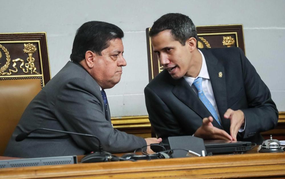 Edgar Zambrano y Juan Guaidó, crisis en Venezuela