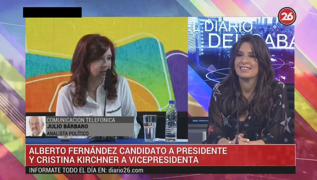 Cristina Kirchner anuncio de candidatura - Análisis de Julio Bárbaro Canal 26