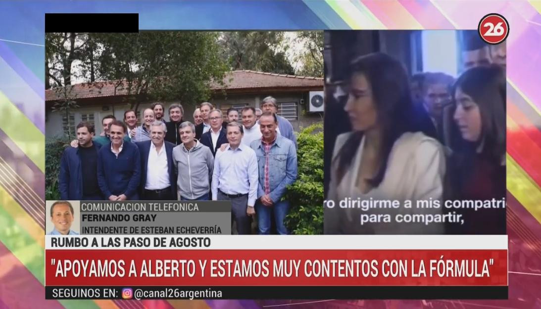 Fernando Gray - Intendente de Esteban Echeverría sobre candidatura de Cristina Kirchner