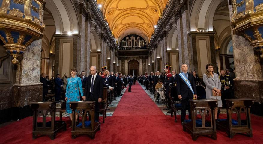 Tedeum 25 de Mayo - Presidente Macri en la Catedral