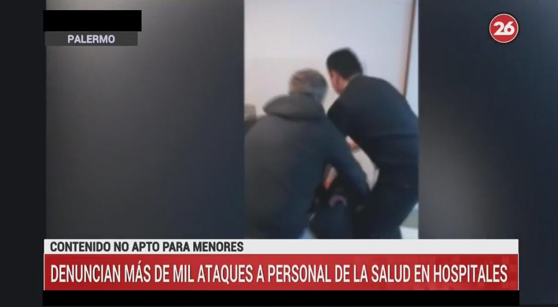 Ataque hospital Fernández - video CANAL 26