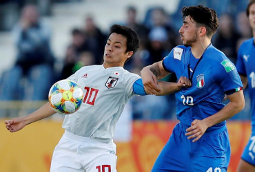  Italia empató con Japón y quedó en el primer puesto del Grupo B en el Mundial Sub 20
